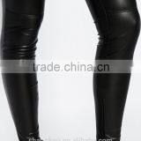 Women Slim Leather Look Pant Faux Leather Lady Pants thumbnail-4