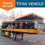 20 Feet Trailer Platform Truck Trailer Used Container Truck Semi Trailer for Sale thumbnail-4