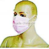 Medical disposable nonwoven face mask with earloop / tiers with 3ply (Nonwoven face mask-C)