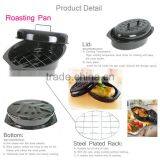 Chinese Hot Sale Kitchen Oval Roaster Pan Enamel Cookware thumbnail-5
