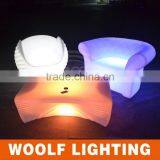 New European Style Waterproof Ourdoor Illuminated Single LED Sofa thumbnail-5