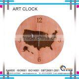 New!Art Clock With Wooden Frame thumbnail-3