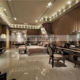 Victorian Queen Anne Crown Pink Bedroom Set, Crystal Button Tufted Queen and King Size Bed thumbnail-2