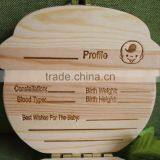 Special Handmade Laser Engraving Decorative Wood Baby Milk Teeth Love Storage Box Wholesales thumbnail-5