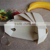 Top Grade Trade Assurance Veneer Wooden Food Sushi Tray Disposable Wooden Sushi Boat thumbnail-3