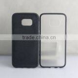 Matte TPU+PC Bottom Creative Blank Phone Case for Samsung s7 Edge thumbnail-2