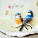 European Creative 3d Plum Cartoon Picture Wall Clock thumbnail-4