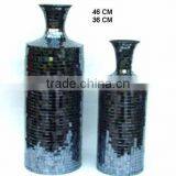 Glass Mosaic on Iron Vase thumbnail-1