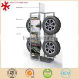 Heavty Duty Car Tyre Parts Display Rack for Retail Store, 4S Store Tire Storage Stand Metal Metal Tire Display thumbnail-3