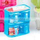 2Layer of Plastic Condiment Dispenser Set Seasoning Bottle thumbnail-1