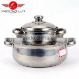 High Quality 3pcs European Style Stainless Steel Cooking Pot thumbnail-1