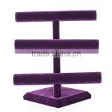 2016 Three Tiers Purple Velet Woman Stand for Bracelet thumbnail-3