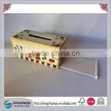 Wood Cherries UVpainted Rectangle Tissue Box Cover Holder With Bottom thumbnail-2