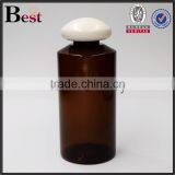 150ml Custom Made Plastic Bottle Cosmetic Amber Custom Made Plastic Bottle With Special Design Cap thumbnail-2