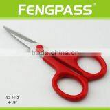 S2-1412 4-1/4" 2CR13 Stainless Steel ABS Plastic Handle Kid Scissors / Stationery Scissors Sharp Blade thumbnail-1