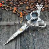 QJ-HC48 Punk Style Hair Dresser Cutting Scissor With Special Pattern thumbnail-6