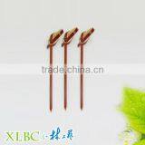 Natural Red 9cm Bamboo Knot Picks thumbnail-1