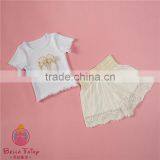 New Popular Baby Girls Lace Shorts Set,2pcs Set for Toddler Girls thumbnail-3