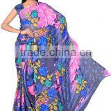 Indian Styles Printed Saree With Blouse thumbnail-3
