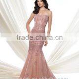 New Fashion Full Lace Mermaid Sleeveless Boat Neck Simple Bridal Dresses thumbnail-2