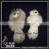 CX-R-14 Wholesale Lovely Desgin Cute Cheap Fox Fur Custom Keychain thumbnail-3