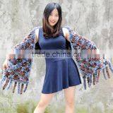 CX-B-65F Factory Direct Sale Knitted Fur Scarf Shawl Rabbit Fur Cape Dresses Blanket Scarf thumbnail-1