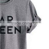 2017 OEM Service Factory Custom New Latest Baby Clothes Fashion Bulk Wholesale Grey Printed Boutique Cotton Baby t Shirts thumbnail-4