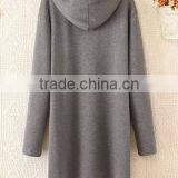 Autumn Season Women's Plus Size Custom Text Printing Hooded Long Hoodie thumbnail-4