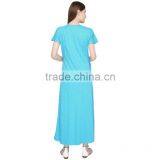 OEM Service Max Long Woven Maternity Dress Korean Style Maternity Dress thumbnail-4