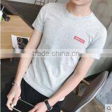 Printed 2017 Men Round Collar Short Sleeve T-shirt Cotton Loose thumbnail-2