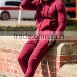 Latest Design Tracksuit for Men/China Custom Cotton Slim Fit Fleece Plain Tracksuit thumbnail-3