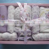 New Born Baby 10pcs Gift Set Clothes Soft Fabric Unisex Baby Girls Clothes
