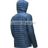 2017 Winter Mens Softshell Goose Down Classic Puffer Hooded Jacket thumbnail-3