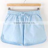 2016 OEM Wholesale Custom Linen/cotton Blank Sweat Shorts thumbnail-2