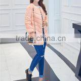 Genuine Rabbit Fur Coat Women Rabbit Fur Coat Winter Natural Fur Jacket Winter Overcoat thumbnail-4