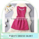 Promotional ! 2016 Summer Style Printing Dress Skirt, Women Sleeveless Party Dresses, Custom Women Dress thumbnail-5