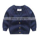 S33461W Boy Sweaters Pure Color 100% Cotton Knitted Pullover Sweaters thumbnail-4