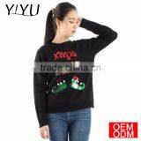 2017 Newest Xmas Sweater Women Glitter Elfie Christmas Sweater thumbnail-2