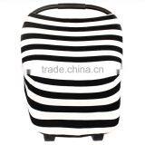 Infant Baby Car Seat Cover Rayon Nursing Cover Car Seat Canopy Polka Dot Baby Canopy Stretchy Car Seat Cover thumbnail-1