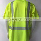 Hi-vis Short Sleeve 3M Tape Reflective Safety ANSI Night Use Protective Polo Shirt thumbnail-2