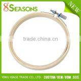 Wholesale Cross Stitch Supplies Sewing Tools Circle Round Natural Bamboo Embroidery Hoops thumbnail-3