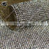 Iron On Rhinestone Mesh 2MM SS06 Chaton Without Aluminum Setting Adhesive Rhinestone Transfer Sheets thumbnail-1