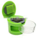 Garlic Chopper Plastic Stainless Steel Mini Garlic Press Chopper Cutter Garlic Grinding Mashing Machine Kitchen Hand Tool KC1403 thumbnail-1