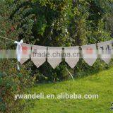 New Year 2015 Bunting, Save the Date Hessian Bunting, Save the Date Burlap Bunting thumbnail-2