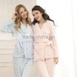 China supplier lovely style good quality fleece sexy nighty warm pajamas