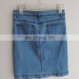 New Desigh Women Jean Skirt,Knee Length Women Denim Skirts,Blue Jean Skirt With Button Girl Denim Skirts thumbnail-6