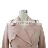 Young Women Spring Autumn Sweet Trench Coat With Belt thumbnail-2