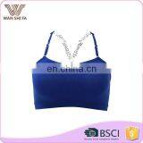 Newst Line Weaving Small Flower Shoulder Strap Cross Lady Camisole thumbnail-1