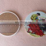 Table Decoration Cork Backed Ceramic Coaster With Sublimation Logo thumbnail-5