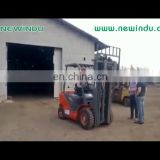 Chinese 10Ton LG100DT Hand Manual Forklift with Safety Light